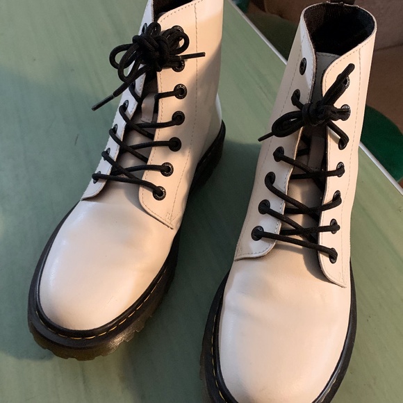 Dr. Martens Shoes - Womens Dr. Martens Luana White Boots UK 9 Womens 11 Mens 10 WORN ONCE